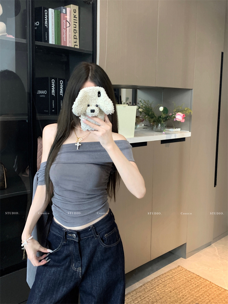 Women's Sleeveless Cami Tank Top Sexy Slim Fit Off-Shoulder Backless Short Top - Image 2