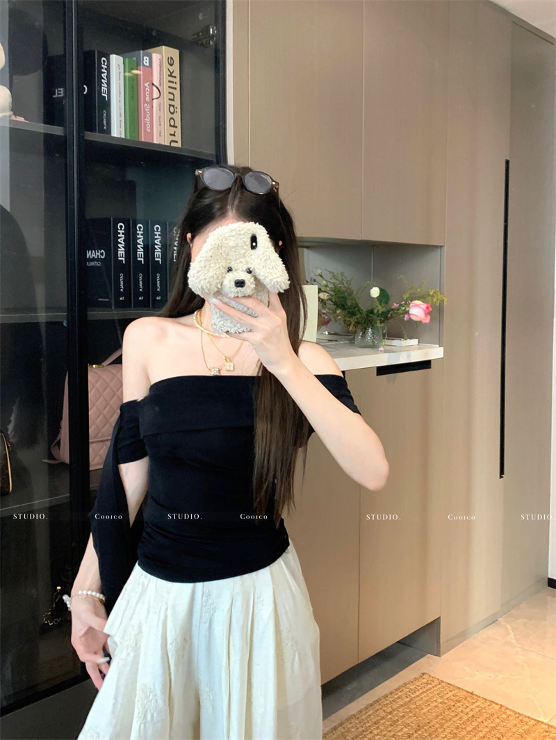 Women's Sleeveless Cami Tank Top Sexy Slim Fit Off-Shoulder Backless Short Top - Image 4