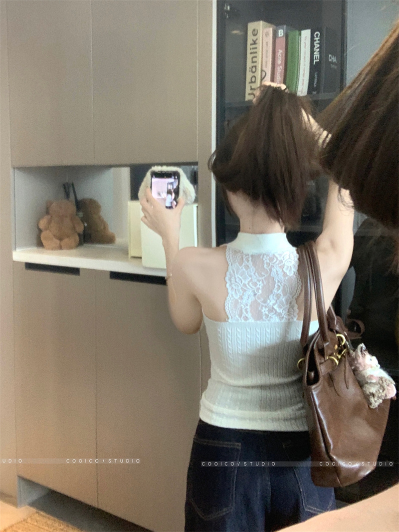 Women's Sleeveless Halter Camisole Top Open Back Summer 2026 - Image 4
