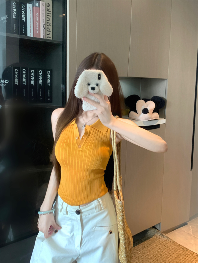Women's Knit Camisole Tank Top Slimming Summer 2026 - Image 2