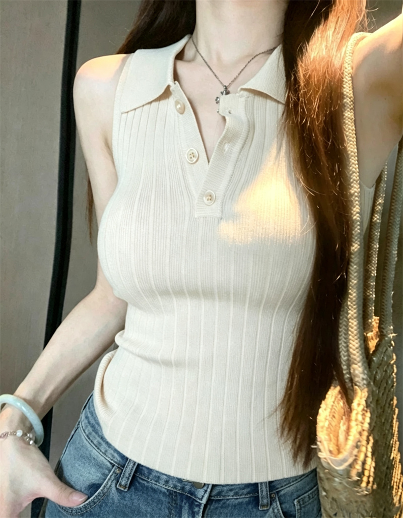Women's Knit Camisole Tank Top Slimming Summer 2026 - Image 4
