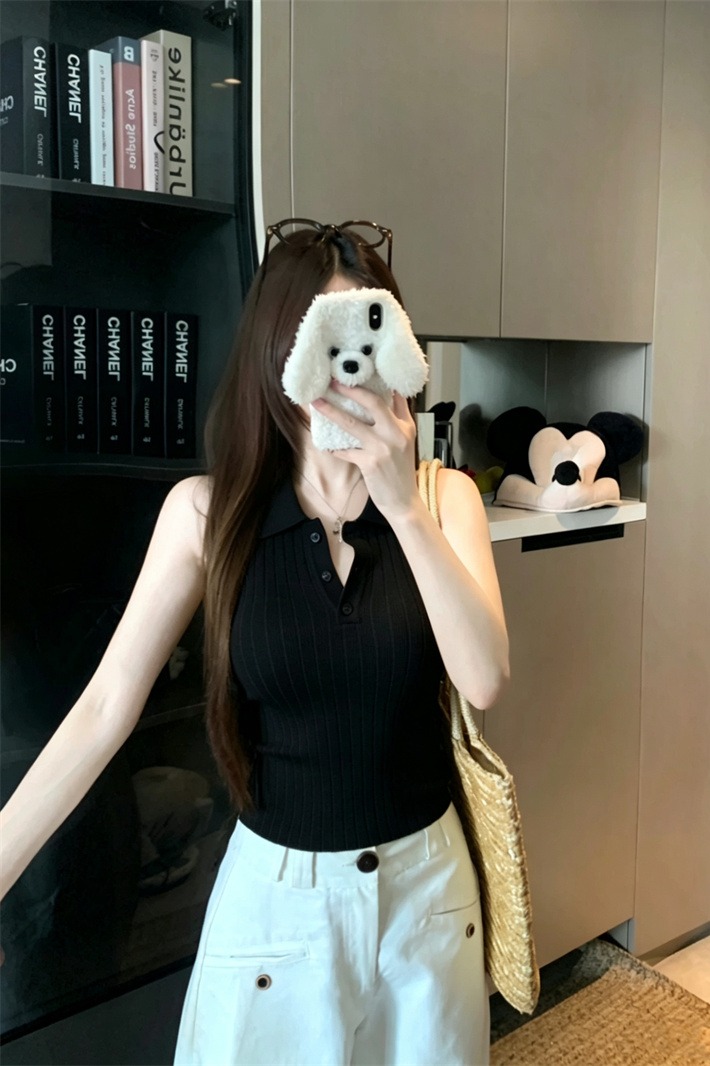 Women's Knit Camisole Tank Top Slimming Summer 2026 - Image 5