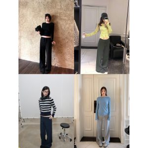 Women's Low Waist Straight Leg Casual Sweatpants