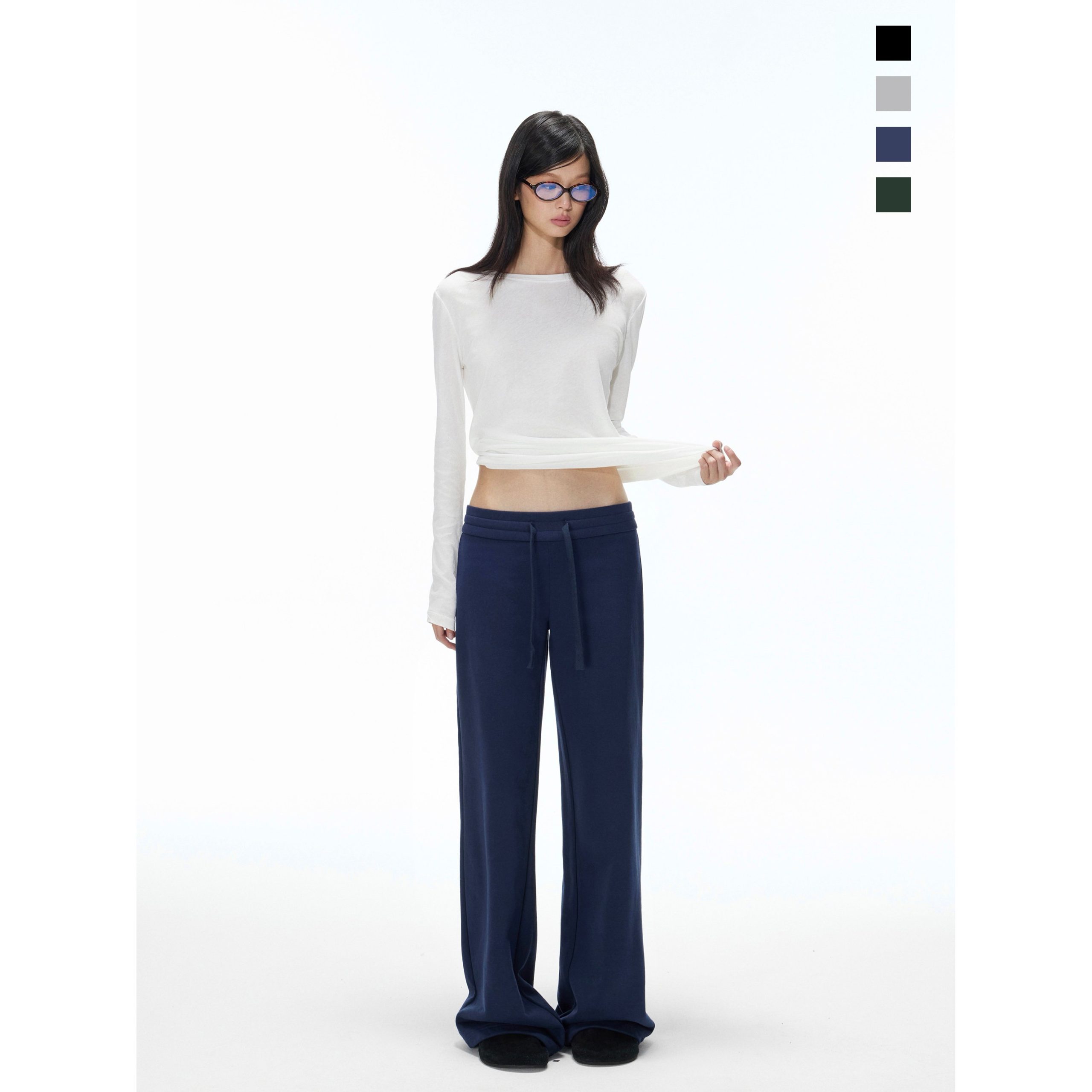 Women's Low Waist Straight Leg Casual Sweatpants - Image 3