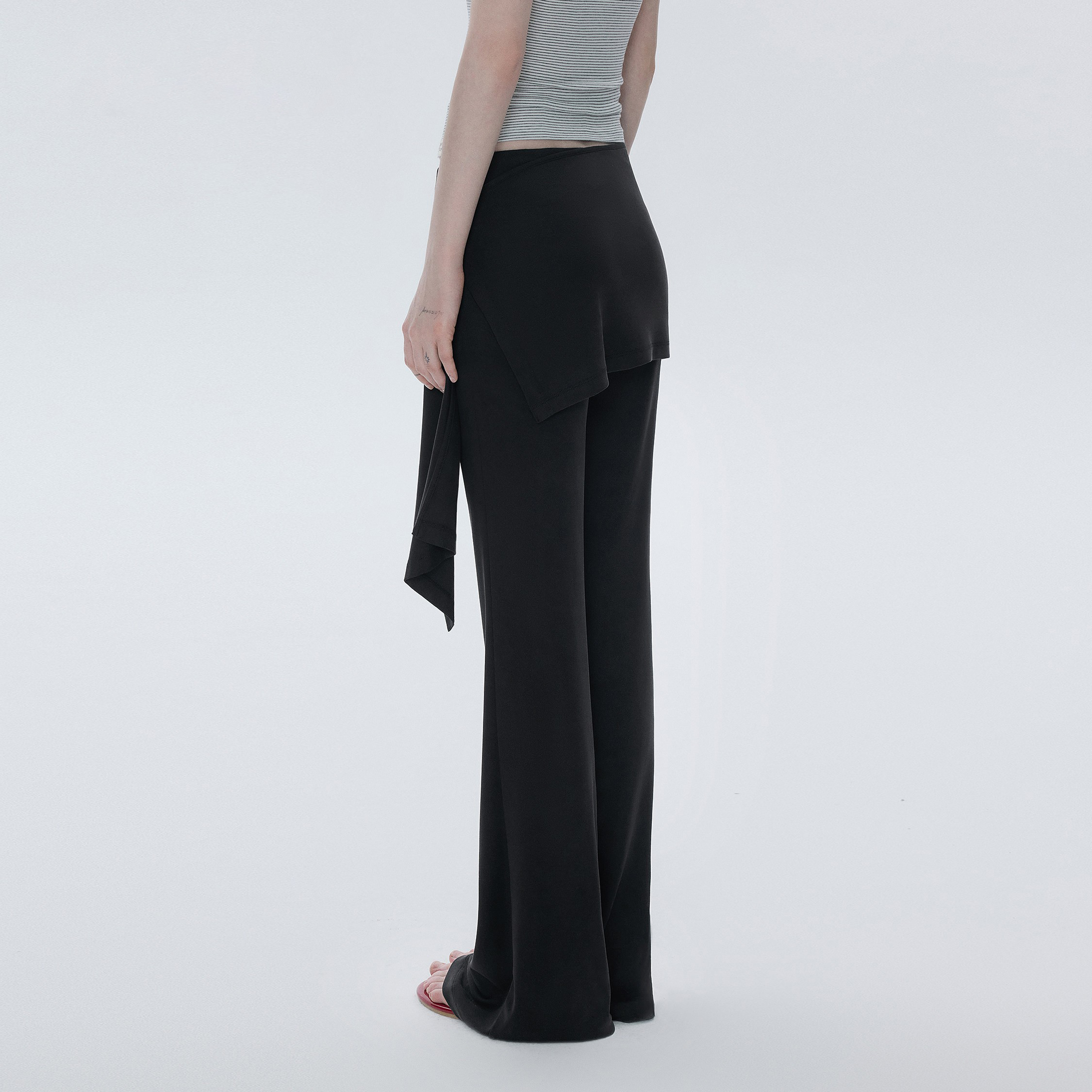 Women's Slim Fit Detachable Two-Piece Flare Yoga Pants - Image 4